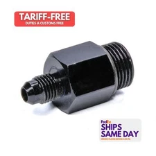 Nitrous Express 11725, One Black Aluminum 6An Bottle Nipple For Lightning 500 Va