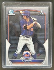 2023 Bowman Draft Sapphire AJ Ewing Chrome 1st Prospect #BDC-152 Mets