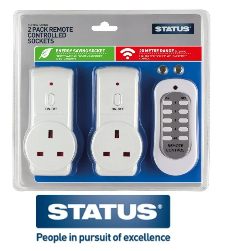 1/2/3 Wireless Remote Control Sockets White Plug UK STATUS | eBay UK