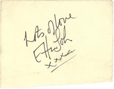 Elton John 1973 Autograph