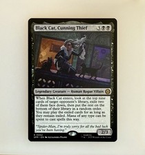 Magic the Gathering: Black Cat, Cunning Thief Marvel's Spider-Man Reg NM