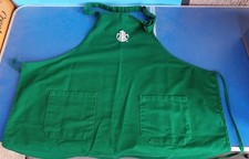 Starbucks Coffee Barista Green Apron 2 Pockets Embroidered Logo