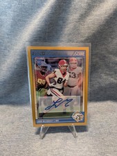 2024 Score Rookies Ladd McConkey #328 Gold Zone Signatures /50 (AU, RC)