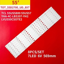 LED Strips For TCL 55US57 55US5800 B55A758U 55M81AU TOT 55D2700 UD 8X7 3030C V1