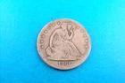 1866-S SEATED LIBERTY UNITED STATES HALF DOLLAR COIN--CIRCULATED--SAN FRANCISCO