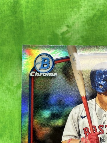 Ceddanne Rafaela - Lunar Glow - 2023 Bowman Chrome #BCP-29 Boston Red Sox - Picture 5 of 11