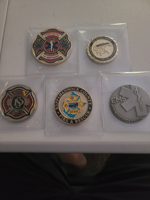 5 - NEW COINS - EMS - FIRE & RESCUE - Firefighters - Field Delivery & Metro Fire