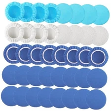 40 PCS Polishing Bonnet Pads,9 to 10 Inches Buffer Pads Bulk,Car Polisher Pad 