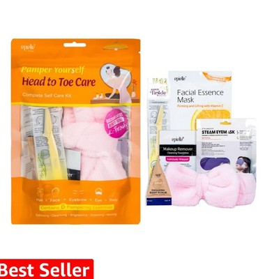Pamper Yourself Head to Toe Care Kit, 6 Home Spa Essentials, At-Home Spa Kit ...