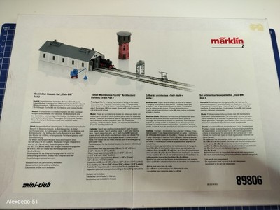 Märklin Z 89806 ''Small Maintenance Facility'' Architectural Building Kit Set Neu