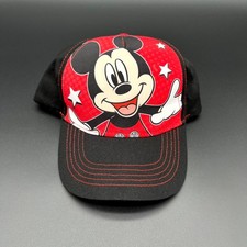 Disney Mickey Mouse Hat Boys Red Snapback Adjustable Outdoor Casual