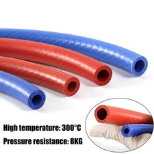 High Temp Reinforced Silicone Braided Tube Coolant Heater Hose Tubing ID 6-32mm