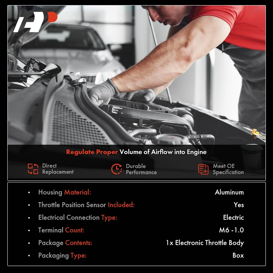 Cuerpo de acelerador A-Premium para Ford Thunderbird 2003-2005 Lincoln LS V8 3,9 L gasolina Foto 2 de 4