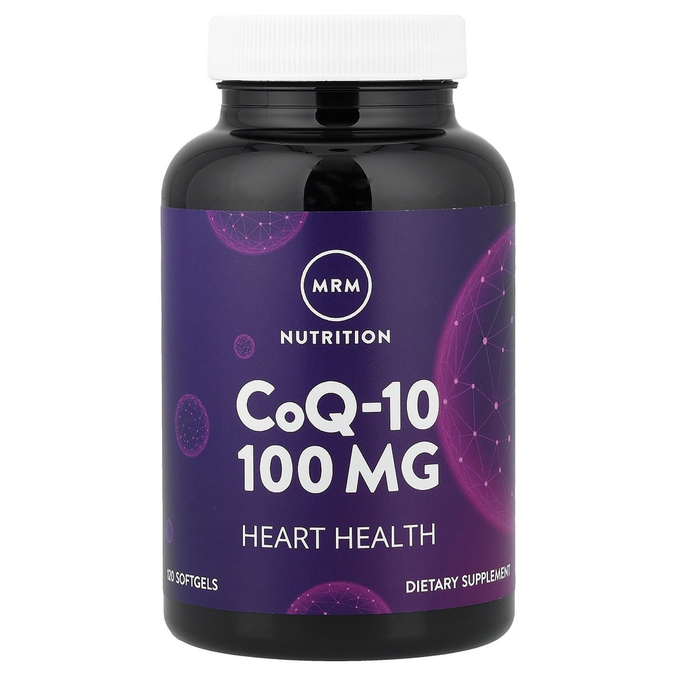 MRM CoQ-10 100 mg 120 Softgels GMP Quality Assured