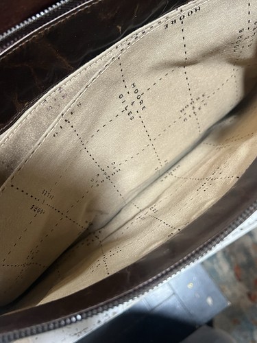 🔥Stunning Moore and Giles Leather Brompton Brown Wynn Mail Bag NEW - Picture 11 of 17