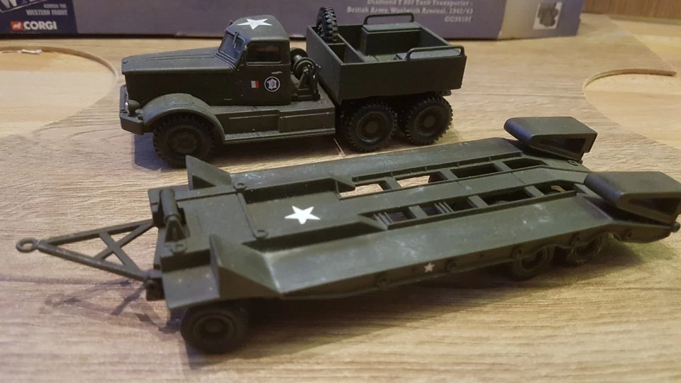 Corgi world warII Diamond T 980 tank transporter cc55107 1942/43 - Photo 3/4