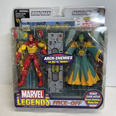 2006 Toybiz Marvel Legends Face Off Iron Man vs Mandarin NEW