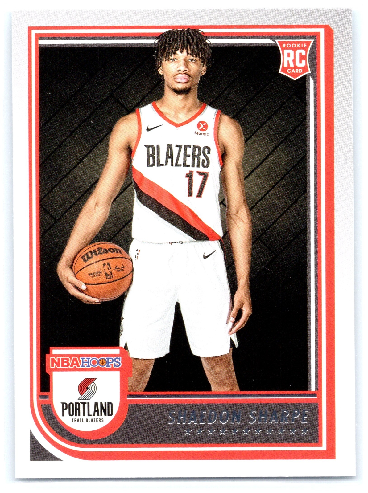 2022 Hoops Basketball #237 Shaedon Sharpe Blue   Portland Trail Blazers