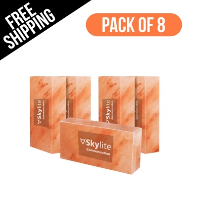 8 Salt Tiles QUALITY Wall Bricks 8x4x0.75 - for Spa Sauna Home Decor AFFORDABLE