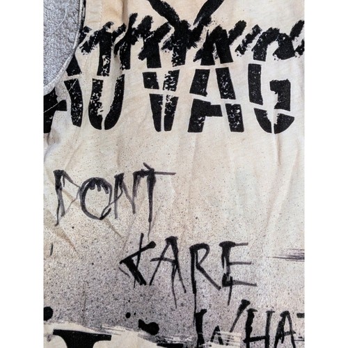 Victoria's Secret x Balmain Colaboración Blanco Negro Graffiti Raro Gráfico M Nuevo sin Etiquetas - Imagen 7 de 10