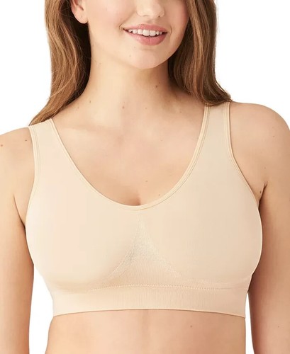 Wacoal 835275 B-Smooth Wire Free Bralette Removable Pads Size 38 Nude