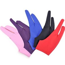 5 Pack Two-Finger Artist Glove for Drawing Tablet Graphics Painting Gloves