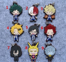 T577 Anime Boku no hero academia My Hero Academi rubber Keychain Straps cosplay