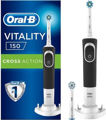 Oral-B Vitality 150 Black Cross Action 