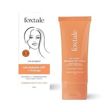 Foxtale Tinted Sunscreen SPF 50 PA   Water Resistant 50ml No White Cast.