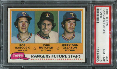 PSA 8 NM MINT 1981 TOPPS RANGERS FUTURE STARS #41 34930 B136 | eBay