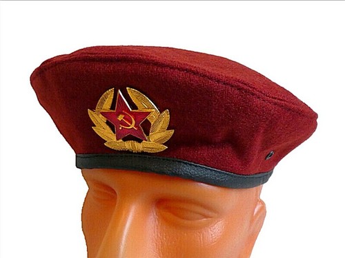 Russisches Militär Barett Mütze Mütze Armee VDV Grenzschutz VV Spetsnaz UdSSR Abzeichen - Bild 4 von 20