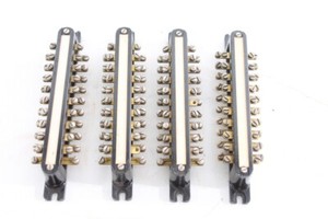 Old Telephone Terminal Strip Screw Terminal Connection Terminal Bakelite