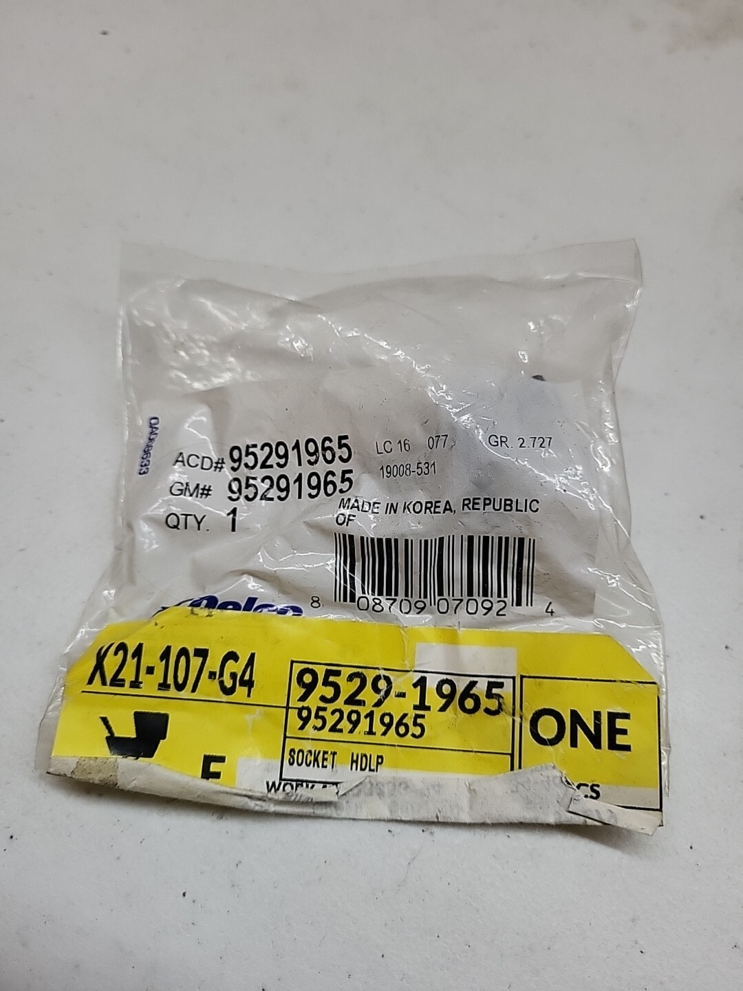 GM 95291965 Headlight Head Lamp Socket Factory Sealed General Motors ...