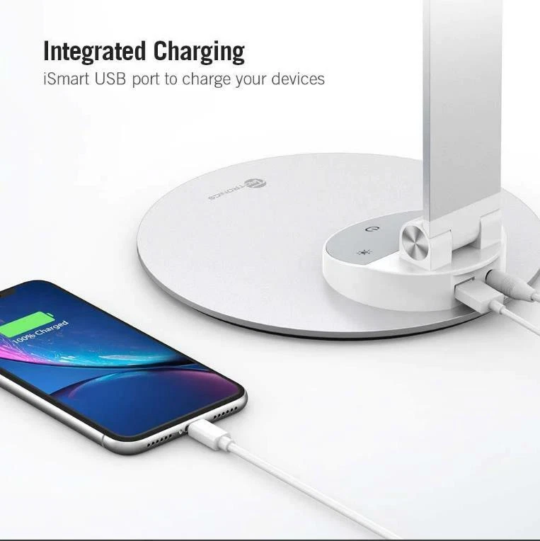 Lámpara de Escritorio 19 Lámpara de Metal con Puerto de Carga USB Foto 4 de 4