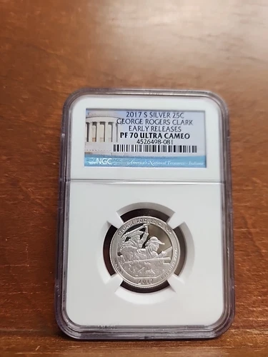 2017 S Silver 25C George Rogers Clark Early Releases NGC  PF 70 Ultra Cameo PF70