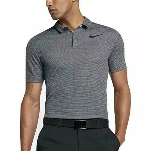 nike men's techknit stripe golf polo
