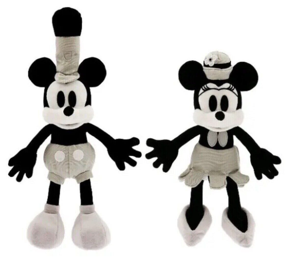 Disney 100 Decades Mickey Minnie Mouse Steamboat Willie Plush