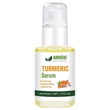 AMVital Turmeric Serum for Dark Spot Corrector for Face & Body - All Natural
