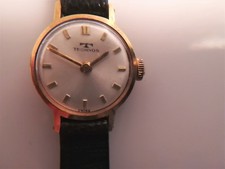 VINTAGE TECHNOS Placcato Oro Orologio da polso Meccanico  Swiss Watch