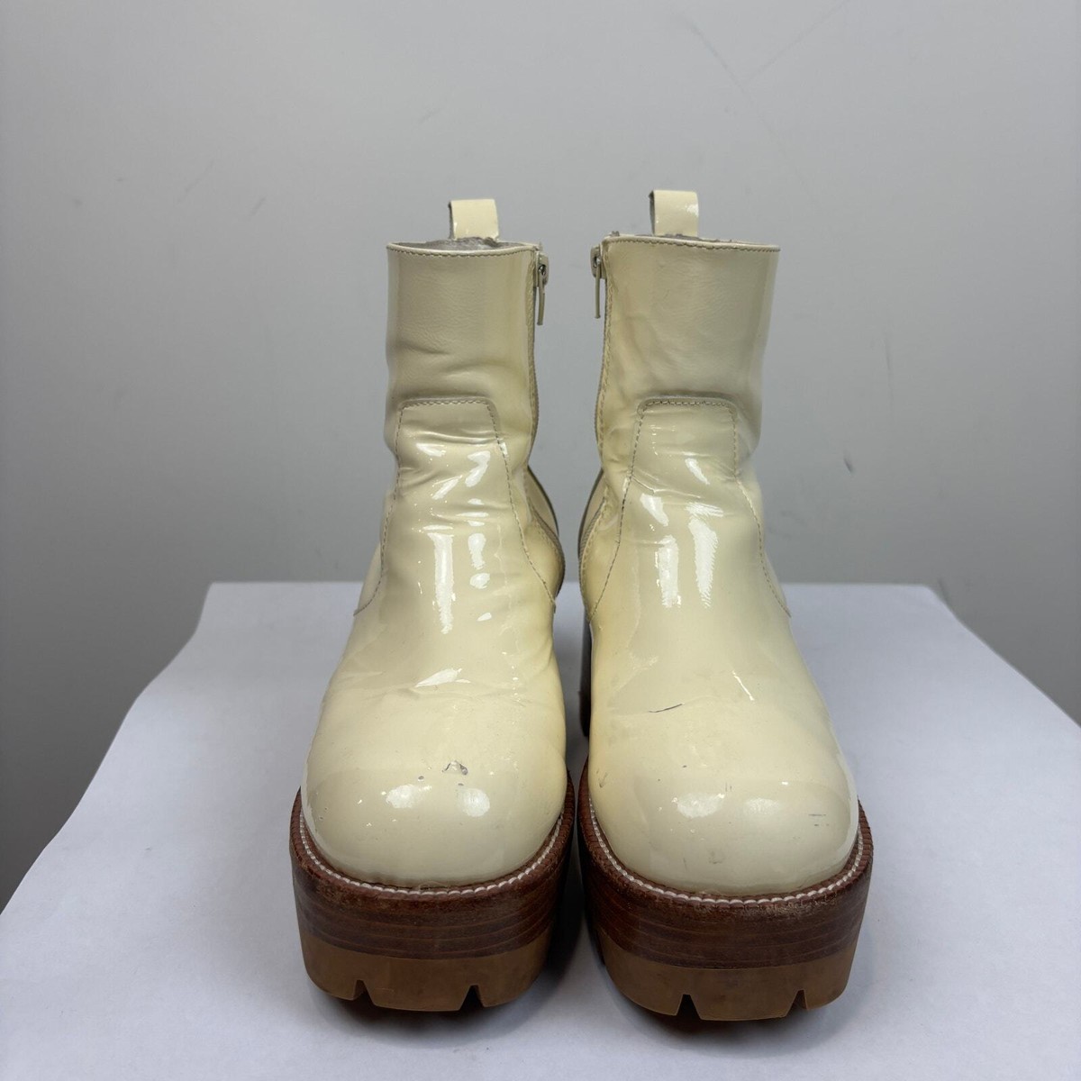 Jeffrey Campbell Quavo Ice Crinkle Chunky Platform Boots Women's