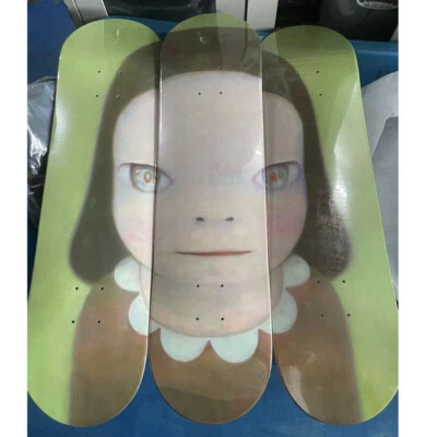 3PCS Yoshitomo Nara Miss MargueriteSkateboard Maple Board Home Wall Decor A Set