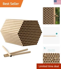 Eco-Friendly Bee Nesting Tubes - 6" Long x 5/16" Diameter - Support Pollination