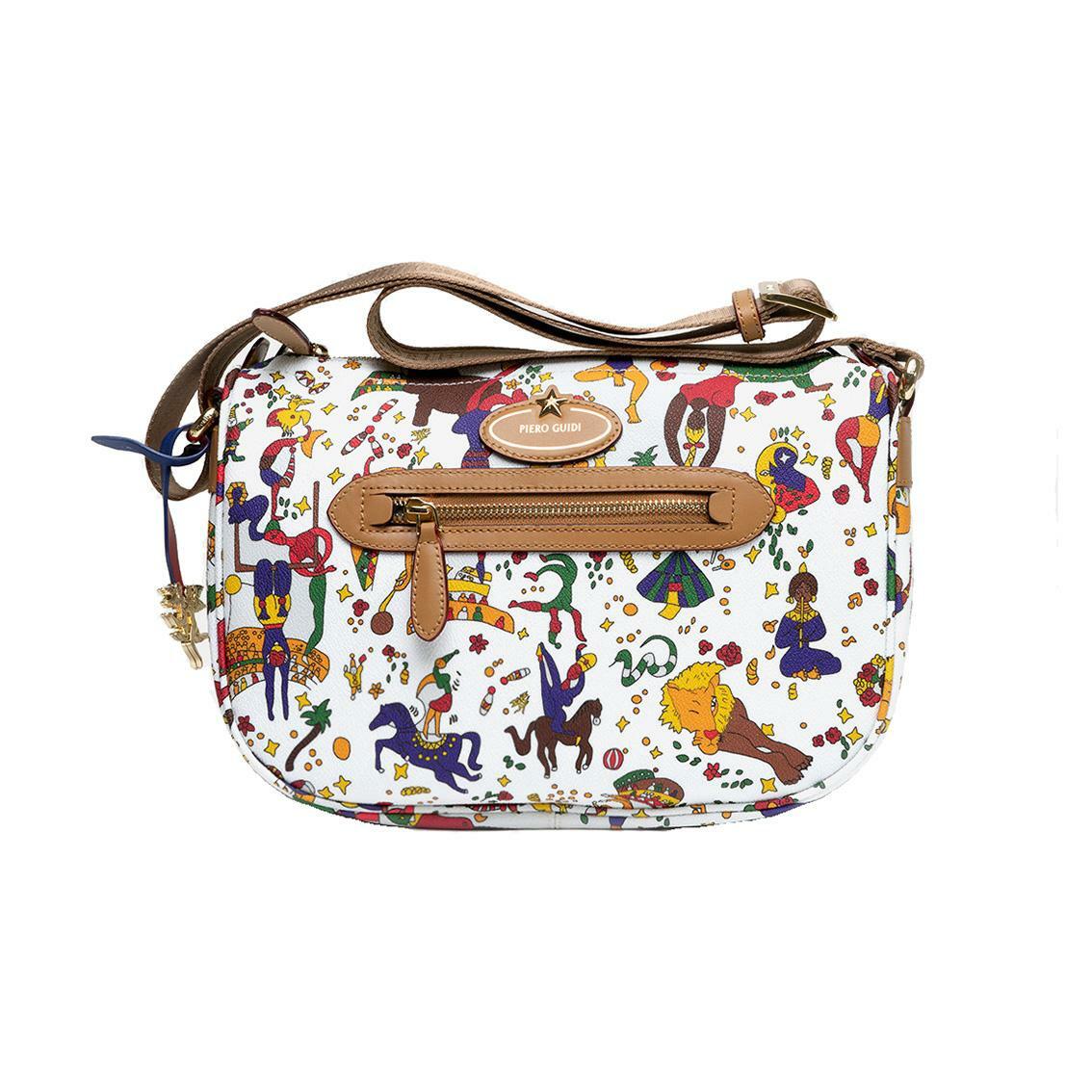 Borse Piero Guidi Donna Hobo Bag Tracolla Medium Magic Circus Bianco  L14914038 | Acquisti Online su eBay
