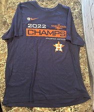 Nike Men's Houston Astros 2022 World Series Champions Celebration Navy XL New
