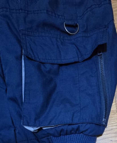 Vintage Ford Mustang Unisex Vest Sz S Blue Lined Full Zip Outdoors Collectible - Picture 5 of 19