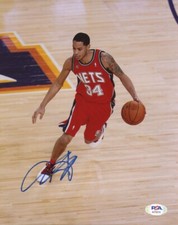 Devin Harris Signed Nets 8x10 Photo PSA COA A1