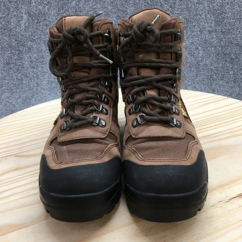 Cabelas Botas de Senderismo Mujer 8 Cuero Marrón Con Cordones Punta Redonda Goretex Vibram Foto 4 de 4