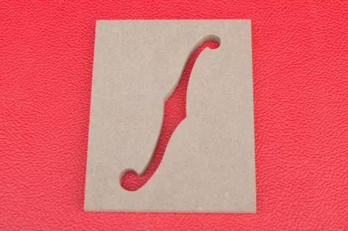 Gibson F-Hole Router Template CNC 1/2" MDF 0.5"