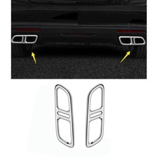 For Cadillac CT5 2020-2023 Chrome Steel Rear Tail Exhaust Muffler Tip Pipe 2pcs