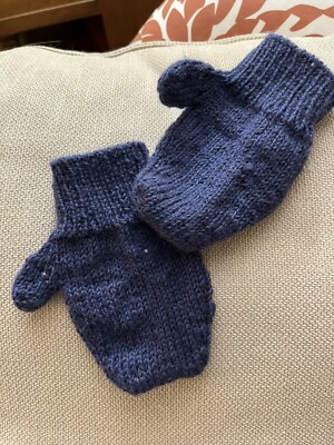 Handmade Knit Mittens Children s Unisex Age 3-8 Winter Accessories